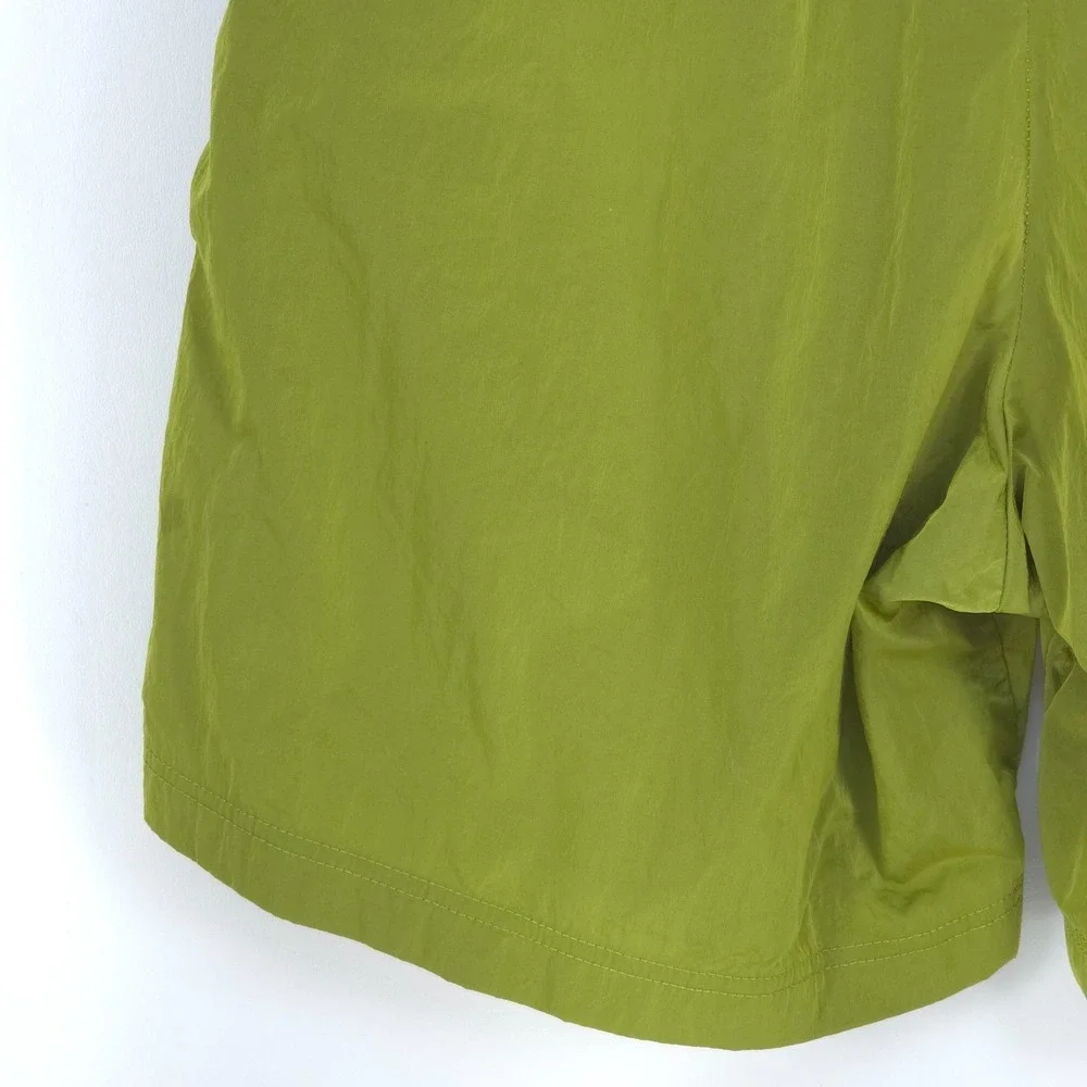 Champion Vintage 90s Swim Trunks Men Medium Green Mesh Lined Nylon Shorts Summer